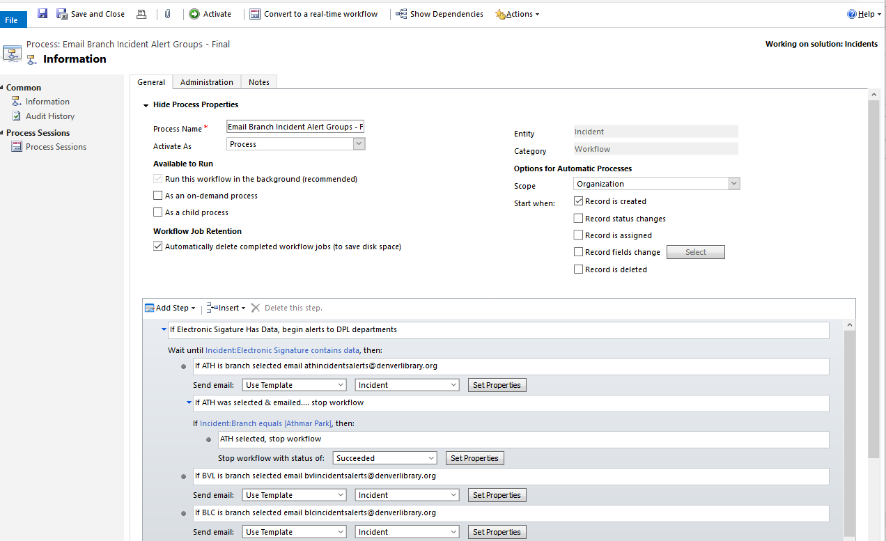 Workflow screen shot Workflow screen shot - is this the best way to do it?